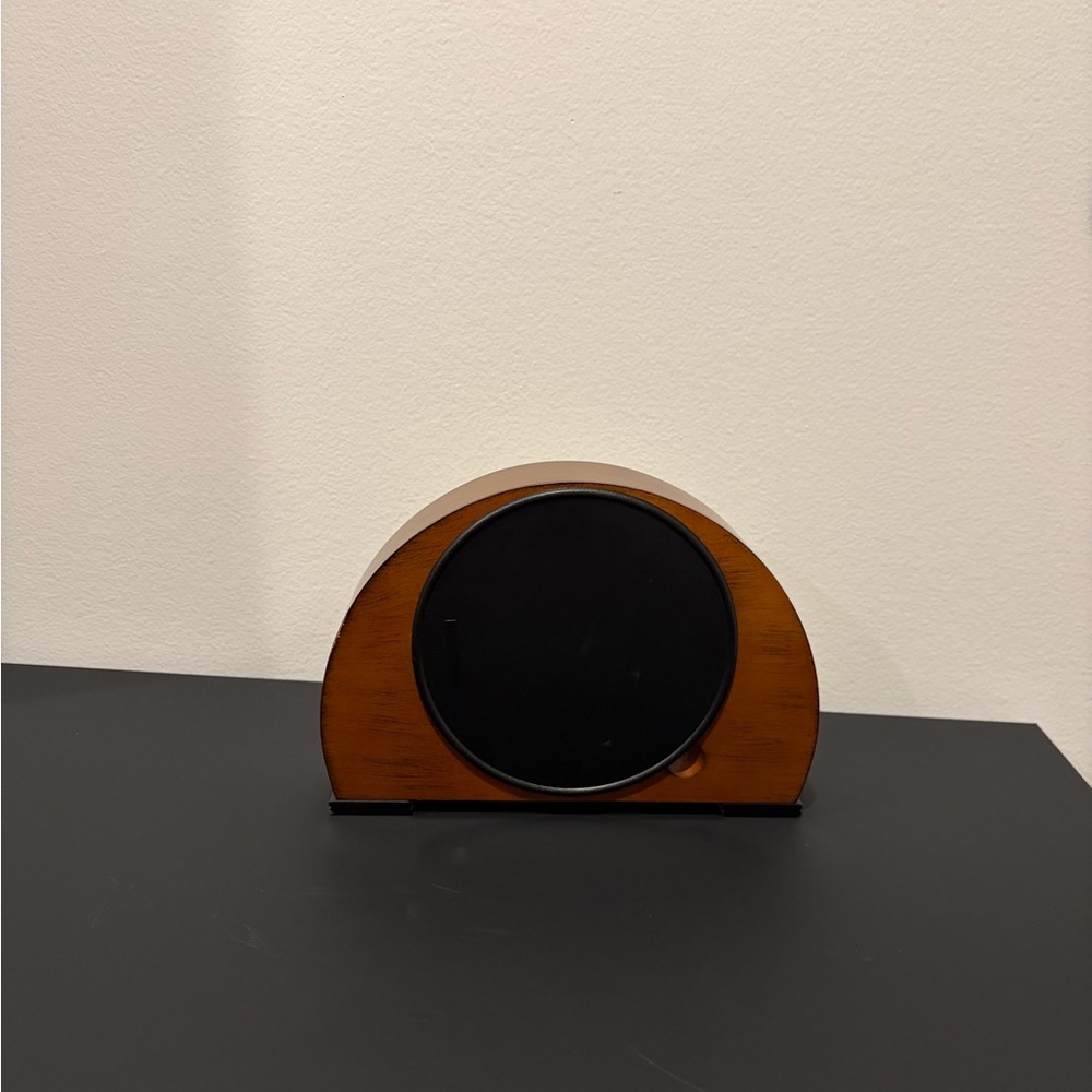 Bulova Brown and Black Arch Mantel Clock - Picture 3 of 5